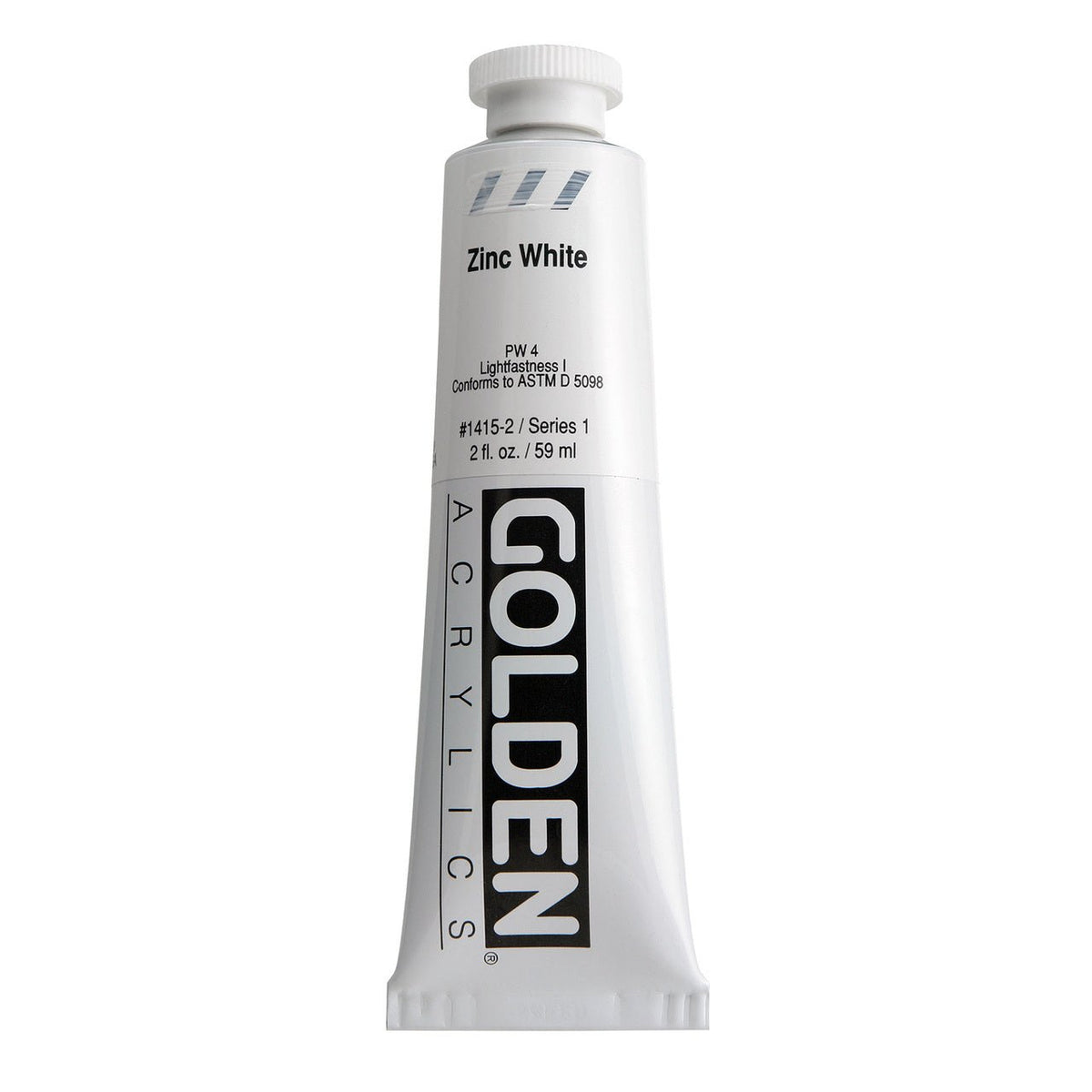 Golden Heavy Body Acrylic Zinc White 2 oz - merriartist.com