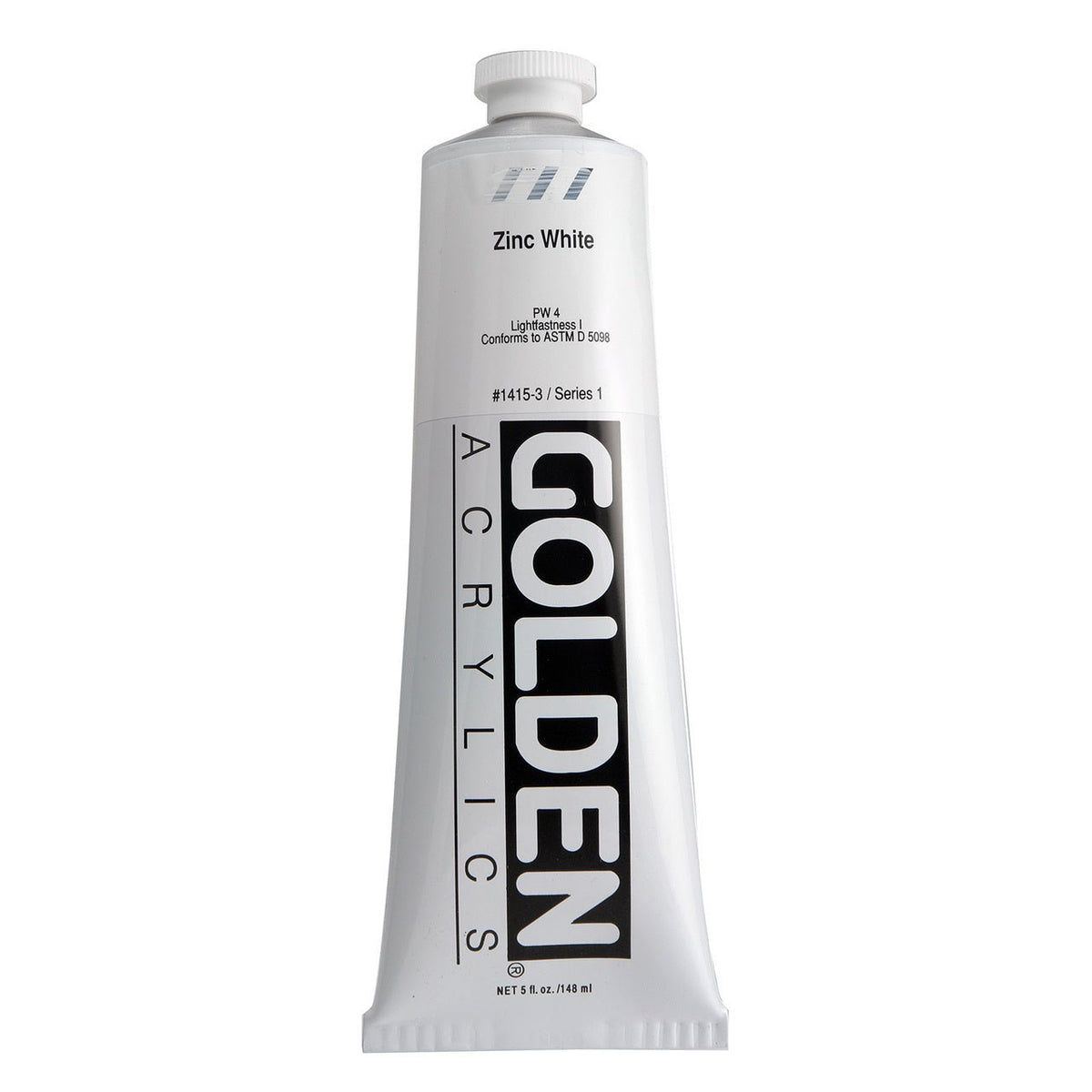 Golden Heavy Body Acrylic Zinc White 5 oz - merriartist.com