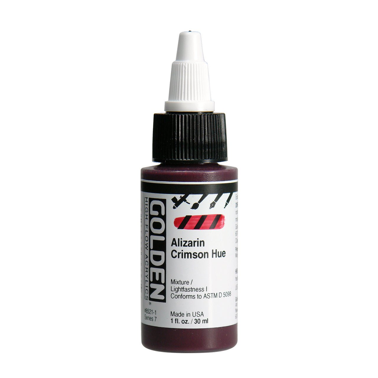 Golden High Flow Acrylic Alizarin Crimson Hue 1 oz - merriartist.com