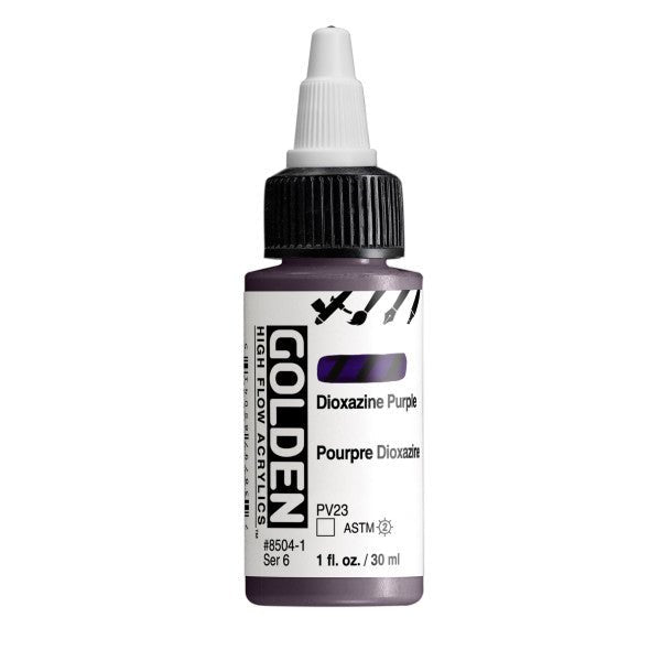 Golden High Flow Acrylic Dioxazine Purple 1 oz - merriartist.com