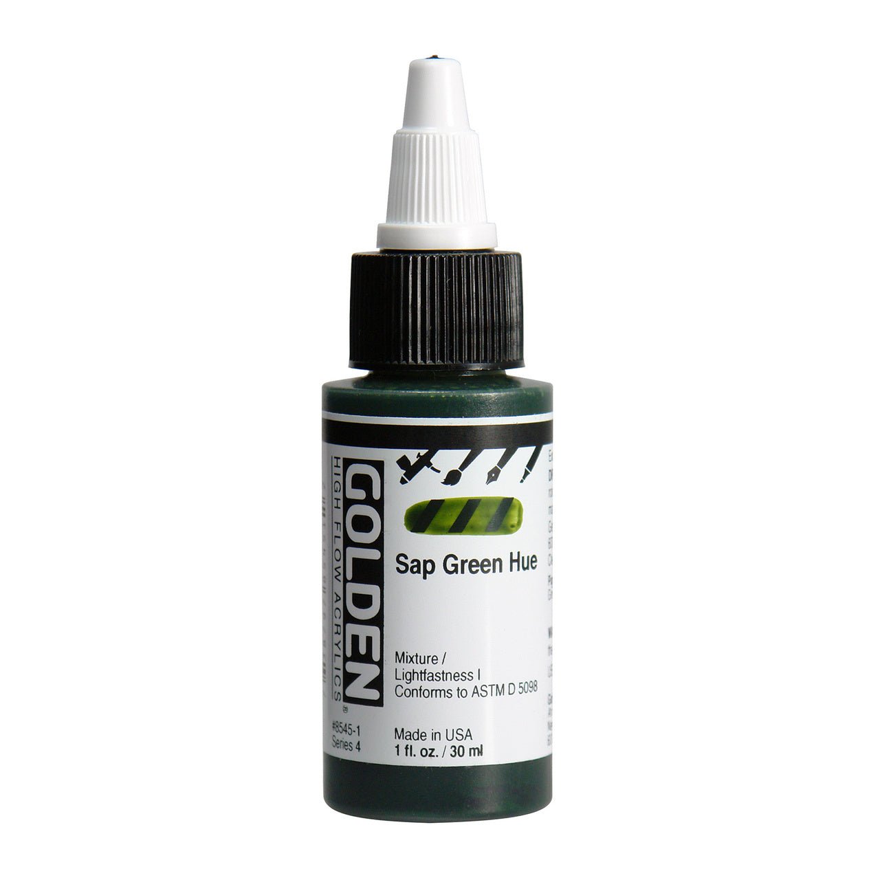 Golden High Flow Acrylic Sap Green Hue 1 oz - merriartist.com