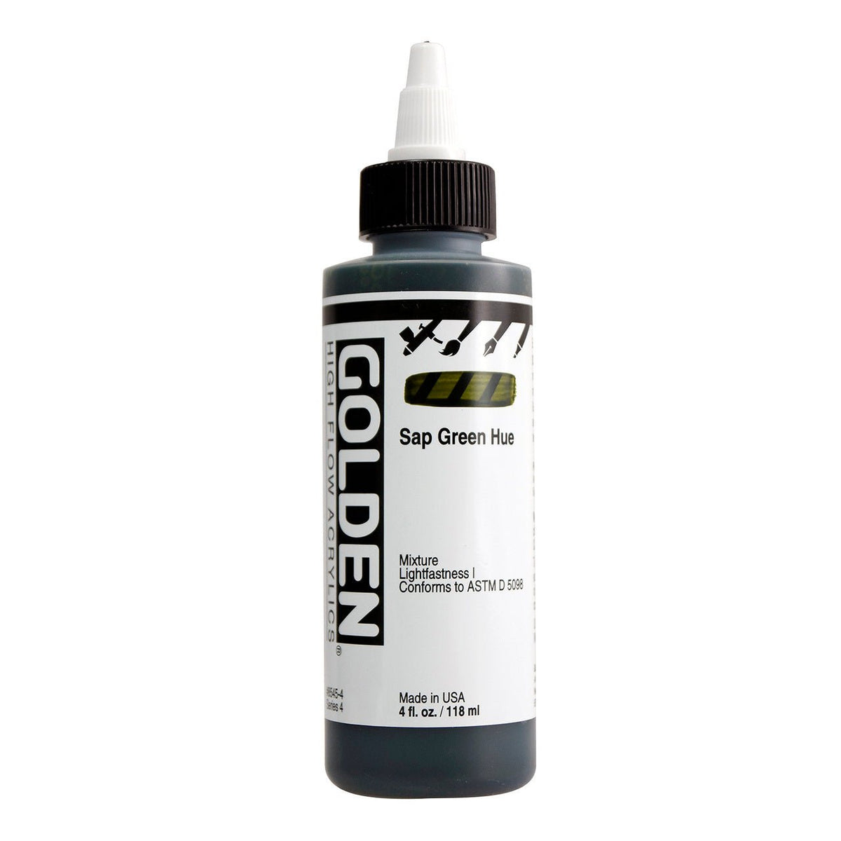 Golden High Flow Acrylic Sap Green Hue 4 oz - merriartist.com