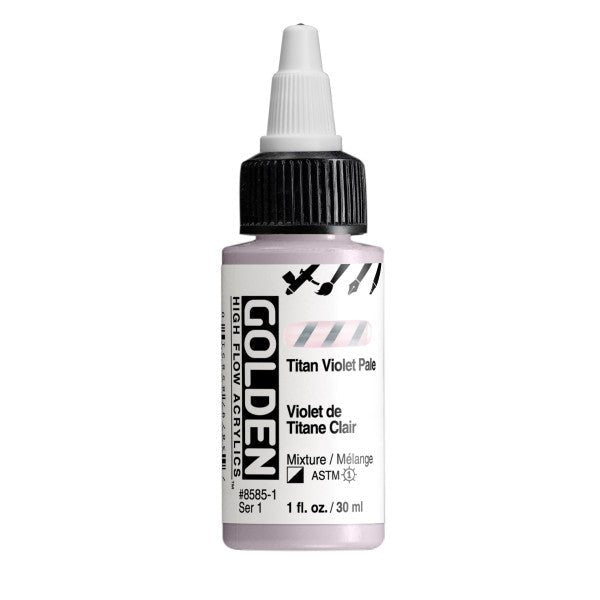 Golden High Flow Acrylic Titan Violet Pale 1 oz - merriartist.com