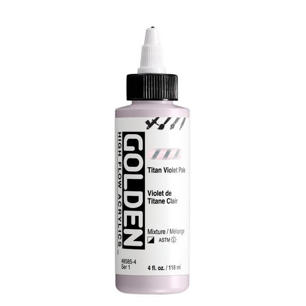 Golden High Flow Acrylic Titan Violet Pale 4 oz - merriartist.com