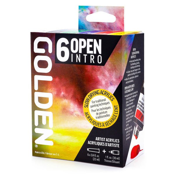 Golden OPEN Acrylic Introductory Set - Modern - Six 22ml tubes