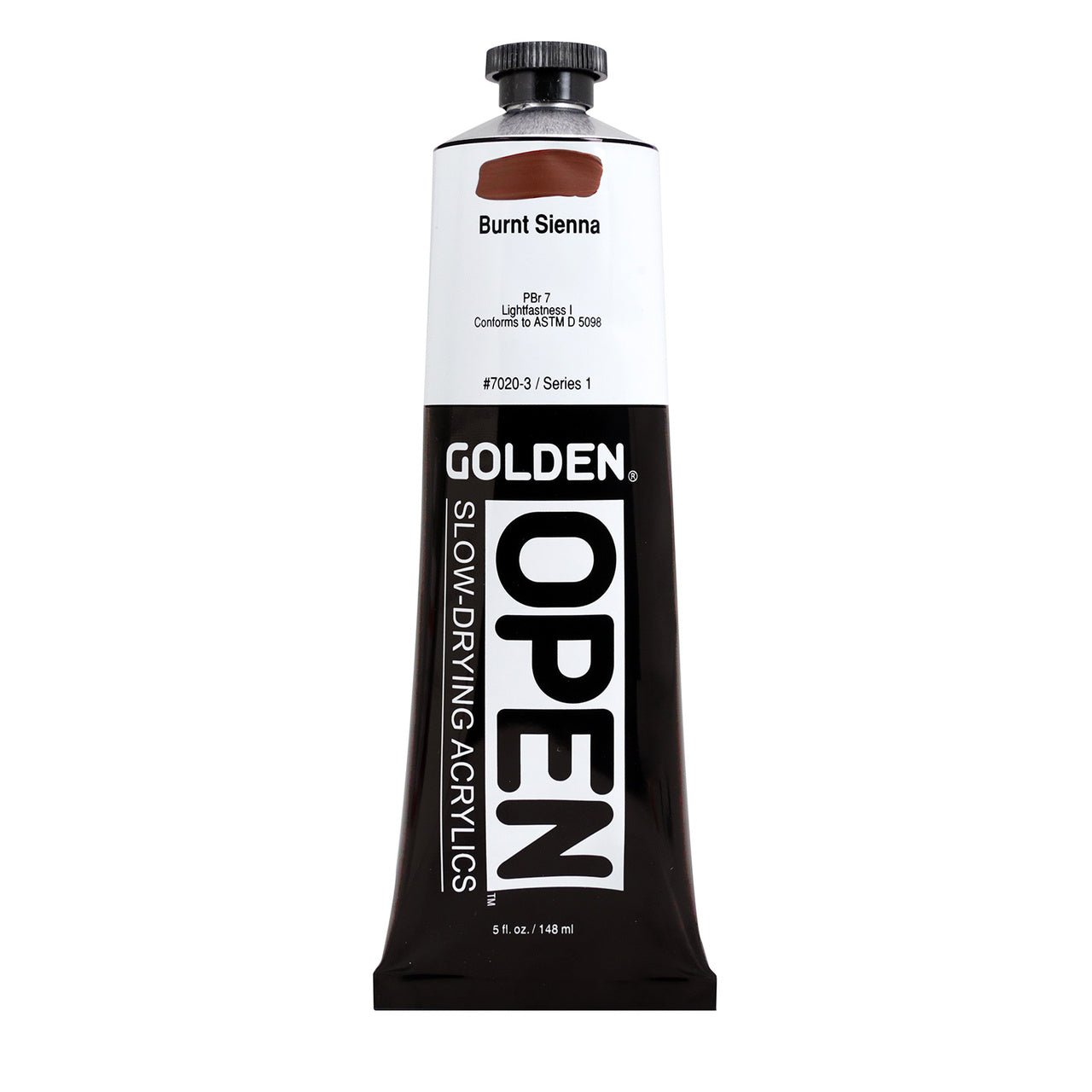 Golden OPEN Acrylic Burnt Sienna 5 oz - merriartist.com