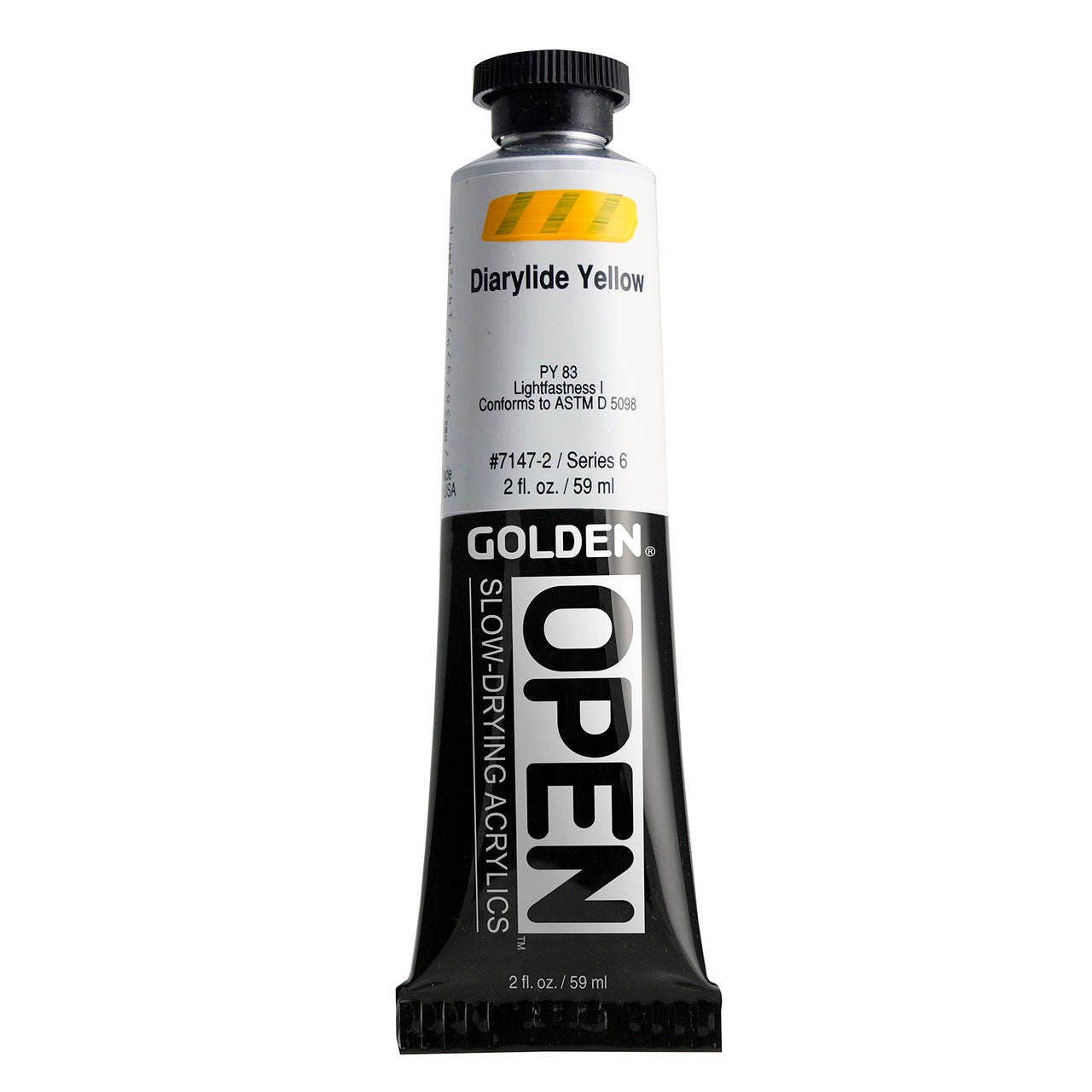 Golden OPEN Acrylic Diarylide Yellow 2 oz - merriartist.com