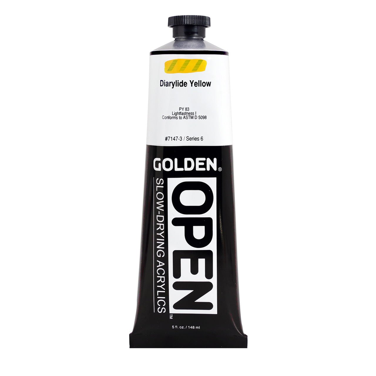 Golden OPEN Acrylic Diarylide Yellow 5 oz - merriartist.com