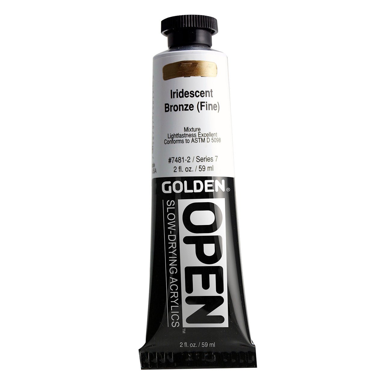 Golden OPEN Acrylic Iridescent Bronze (Fine) 2 oz - merriartist.com