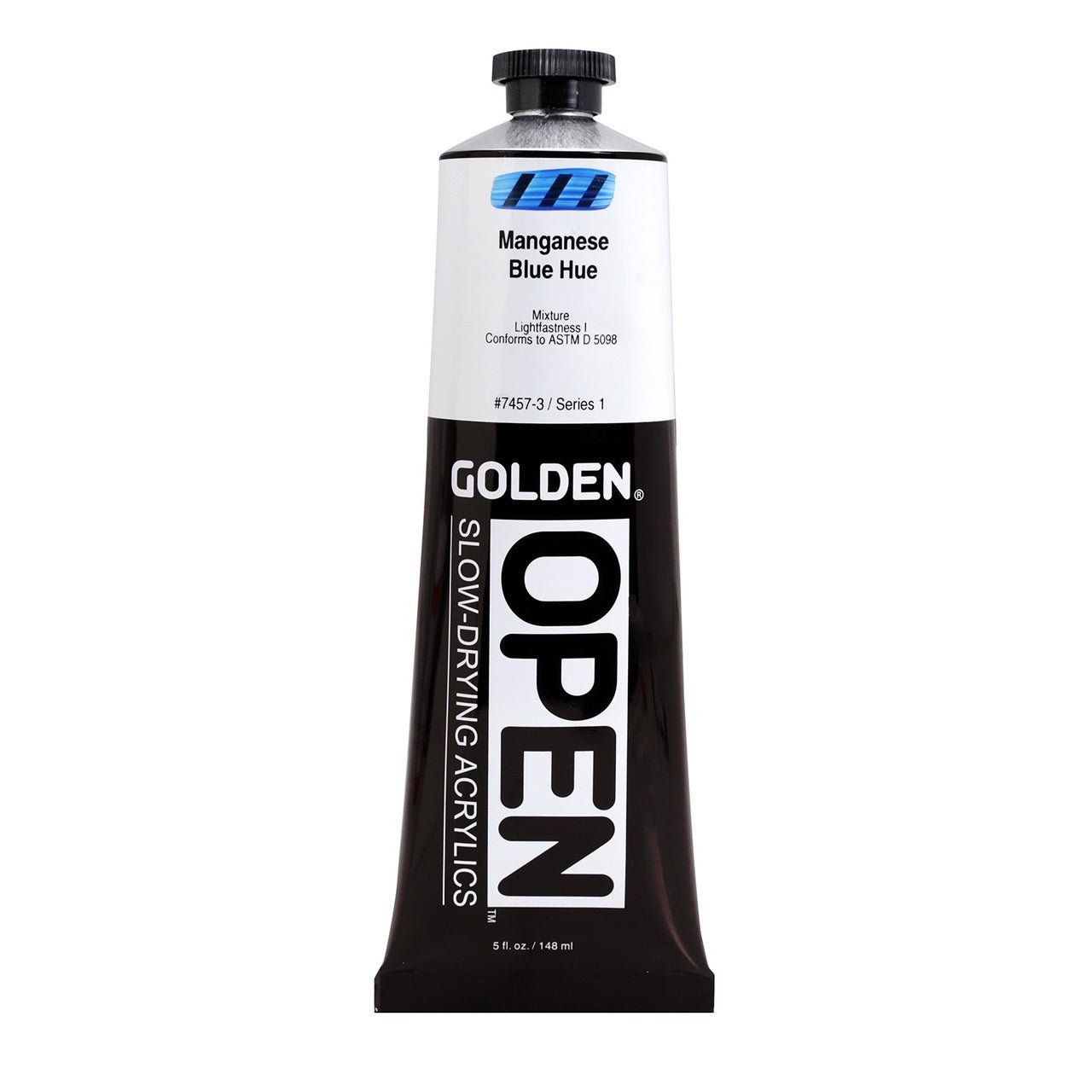 Golden OPEN Acrylic Manganese Blue Hue 5 oz - merriartist.com