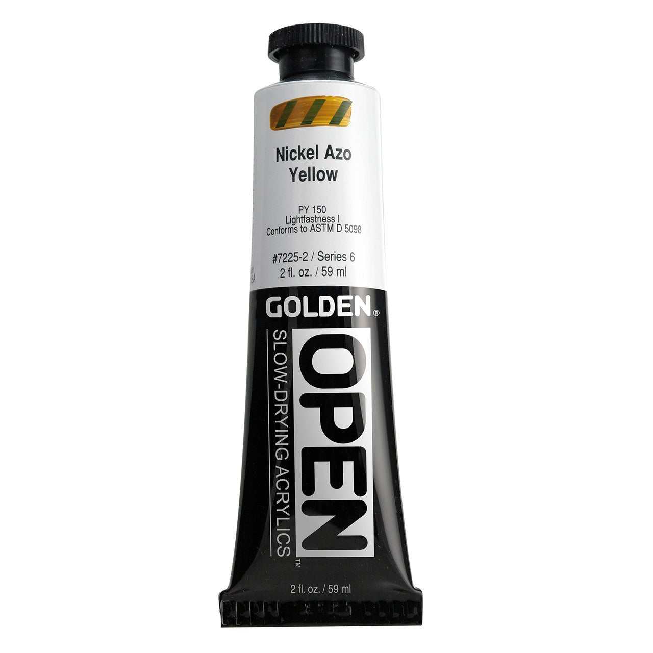 Golden OPEN Acrylic Nickel Azo Yellow 2 oz - merriartist.com