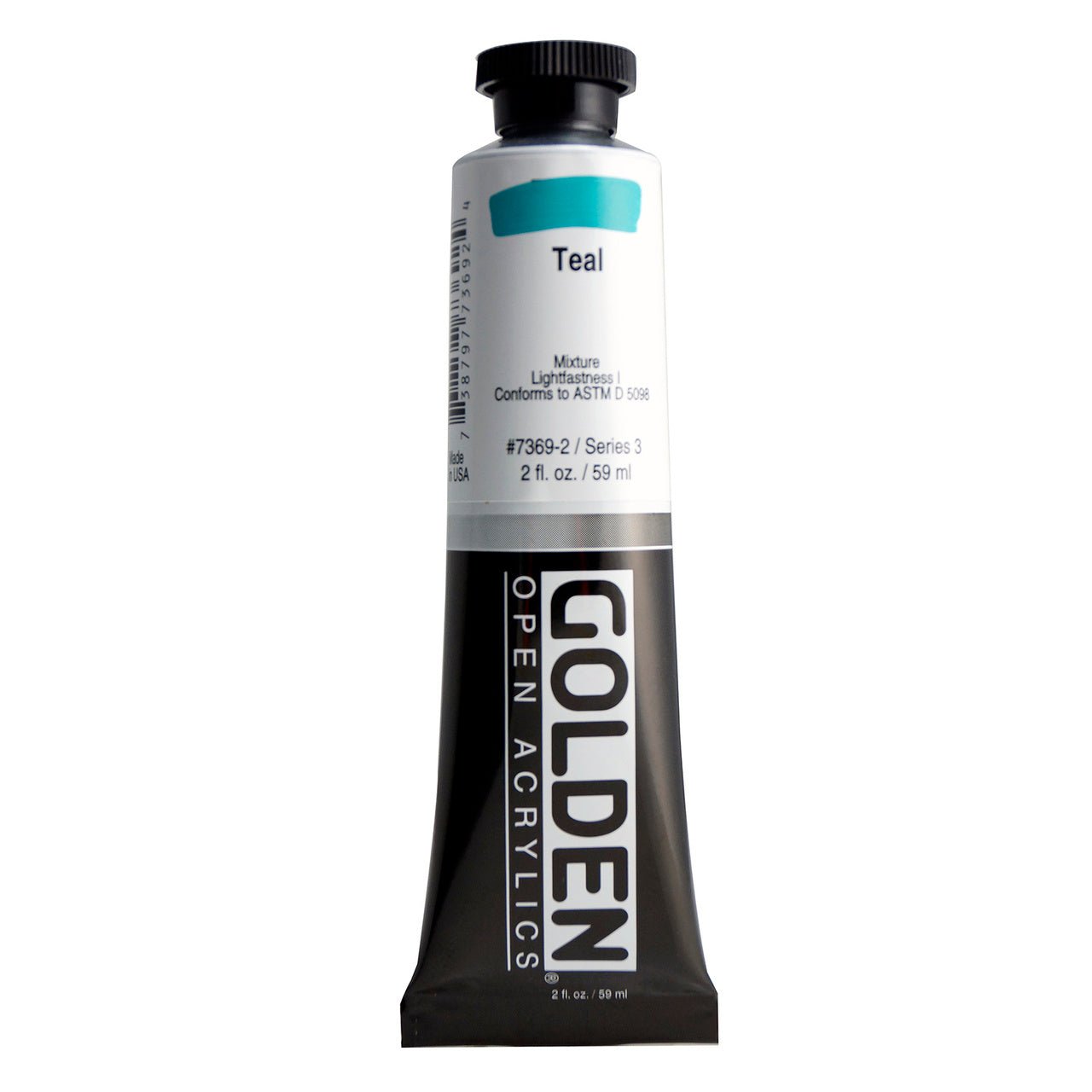 Golden OPEN Acrylic Teal 2 oz - merriartist.com
