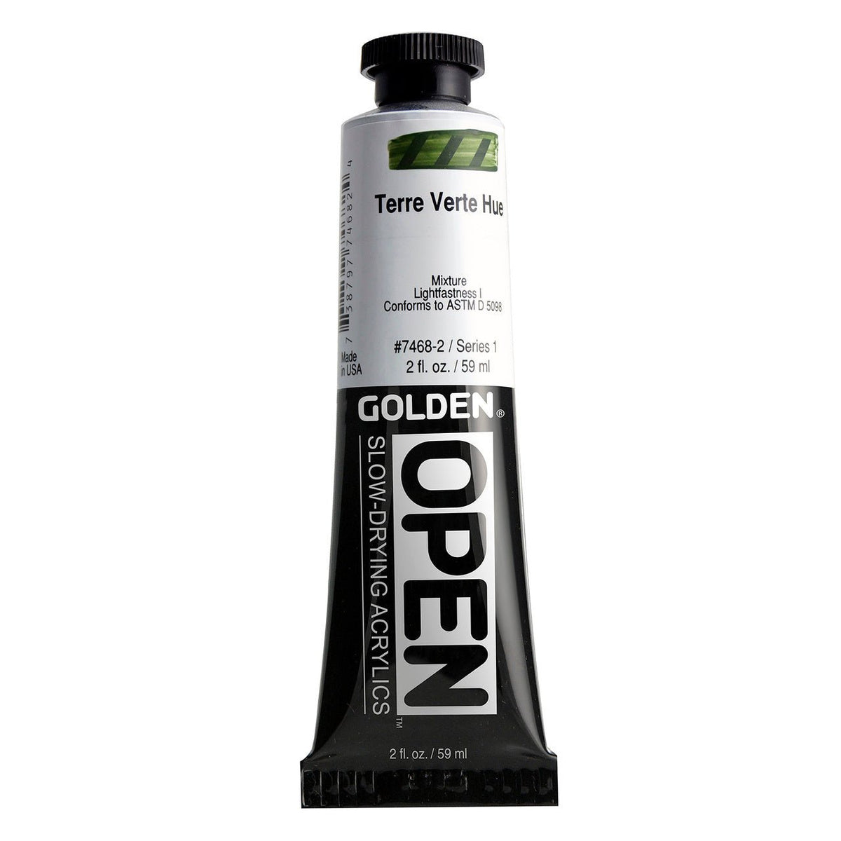 Golden OPEN Acrylic Terre Verte Hue 2 oz - merriartist.com