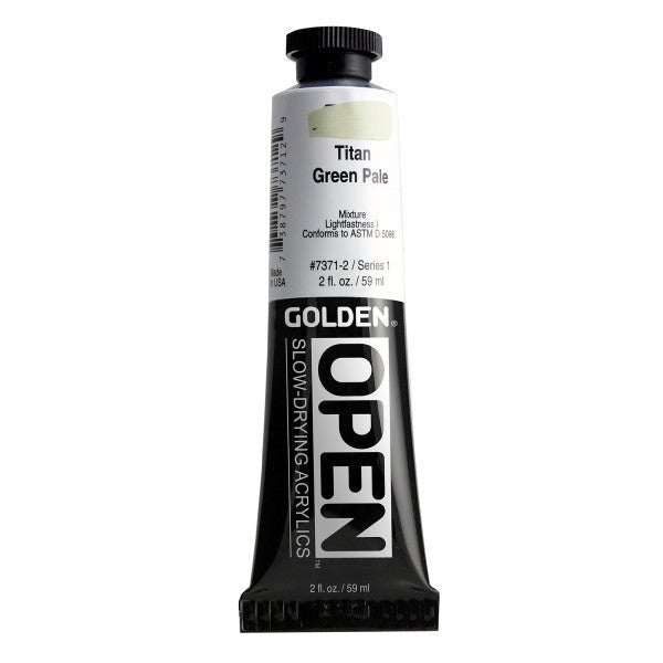 Golden OPEN Acrylic Titan Green Pale 2 oz - merriartist.com