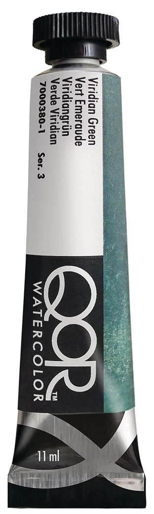 Golden QoR Watercolor 11 ml - Viridian Green - merriartist.com