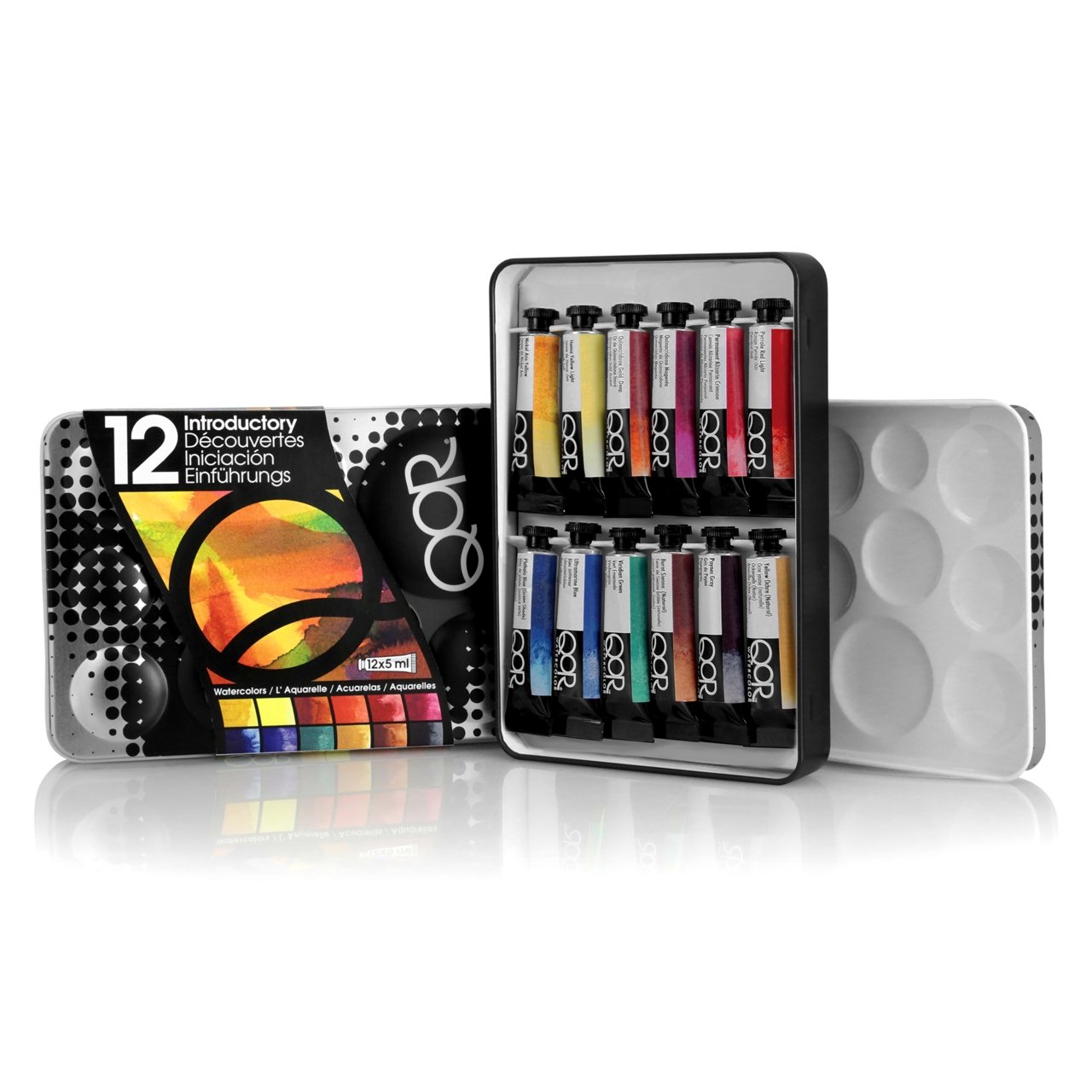 Qor Watercolor, Made By Golden Artist Paints, 6 12 24 Color Set Of