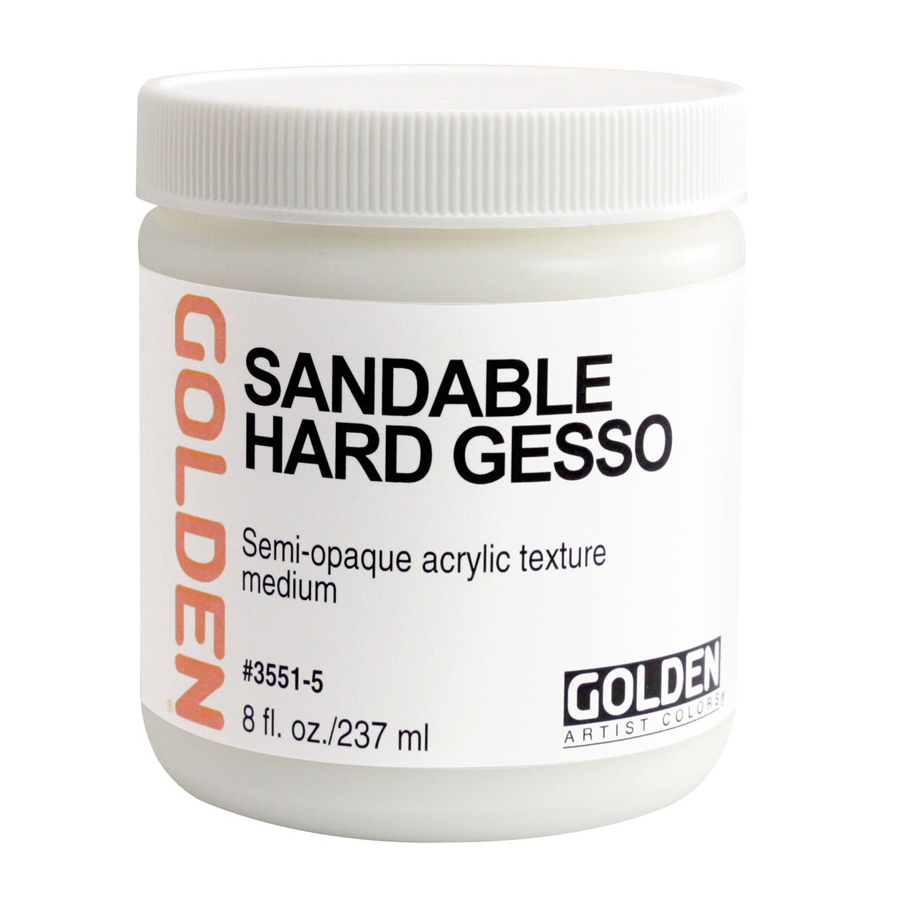 Golden Gesso Sandable Hard 8 oz