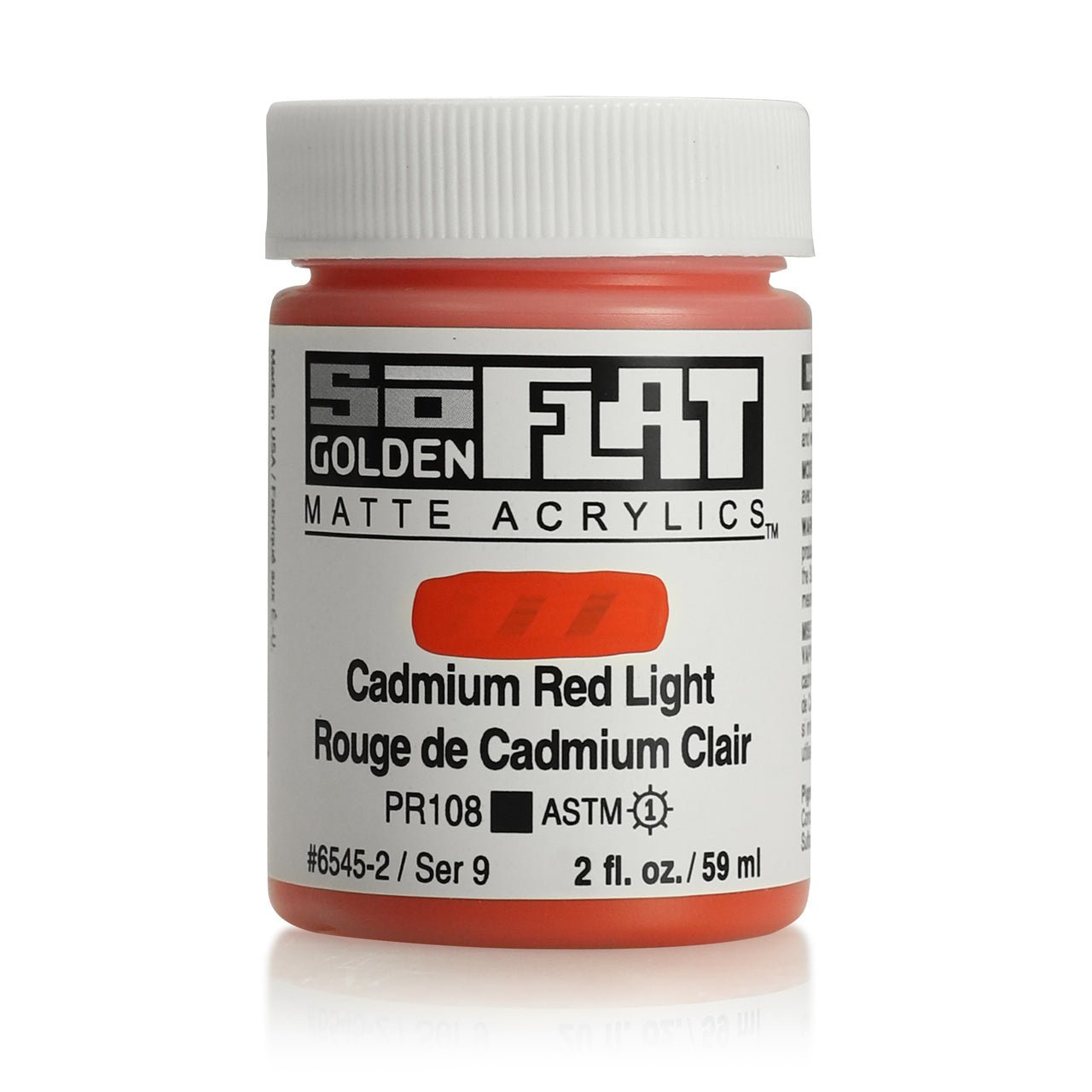 Golden SoFlat Matte Acrylic 2 oz Fluorescent Red