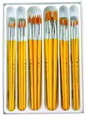 Golden Taklon Rounds and Flat Set of 30 - merriartist.com