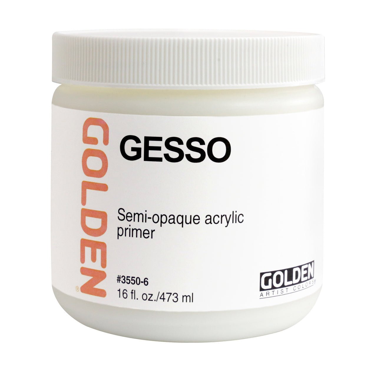 Golden White Gesso 16 oz - merriartist.com