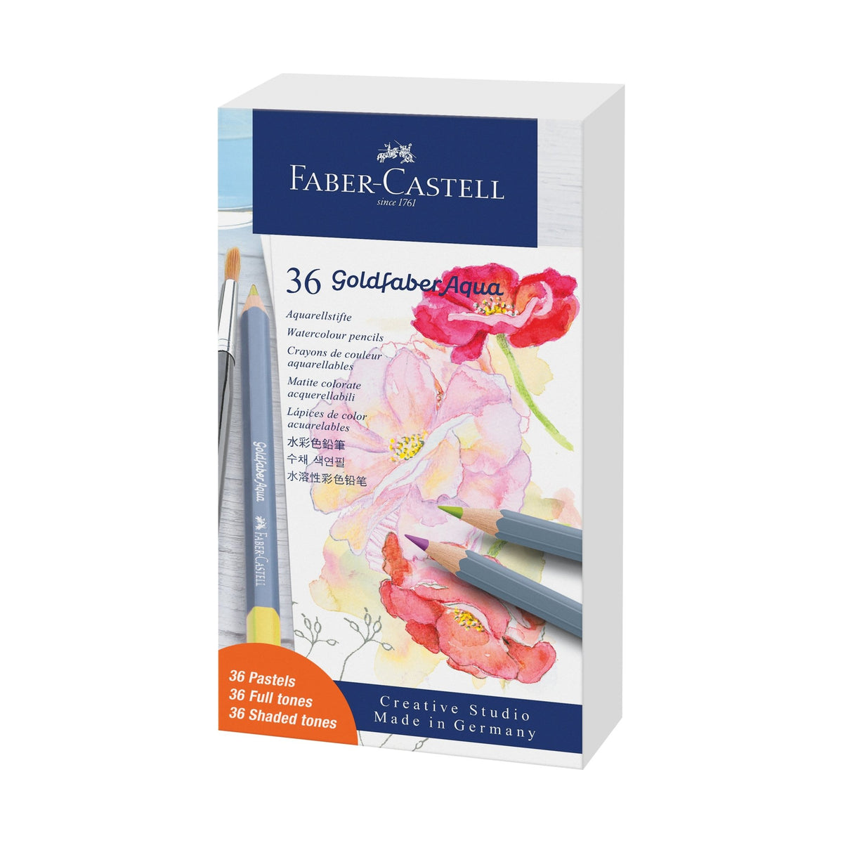 Goldfaber Aqua Watercolor Pencils Pastels Gift Set - merriartist.com