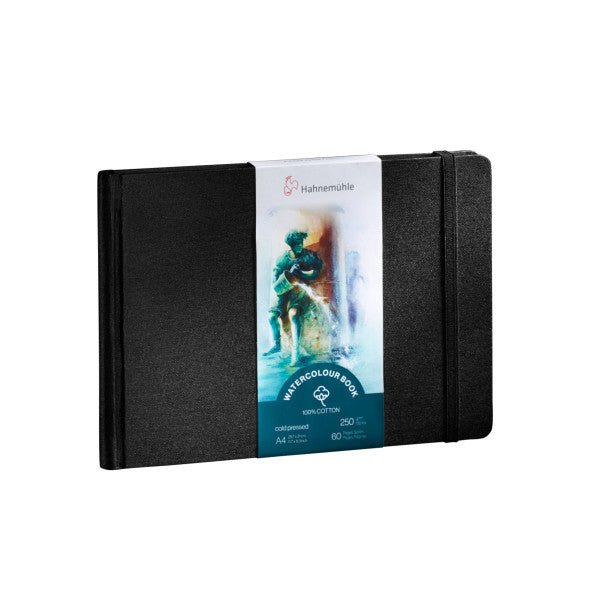 Hahnemuehle 100% Cotton Watercolor Books, A4 (11.7" x 8.3") - Landscape - merriartist.com