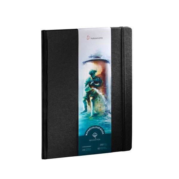 Hahnemuehle 100% Cotton Watercolor Books, A4 (8.3" x 11.7") - Portrait - merriartist.com