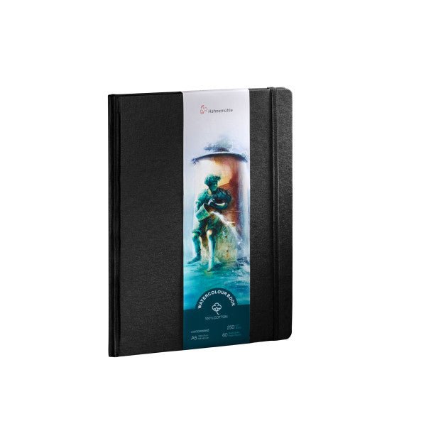 Hahnemuehle 100% Cotton Watercolor Books, A5 (5.8" x 8.3") - Portrait - merriartist.com