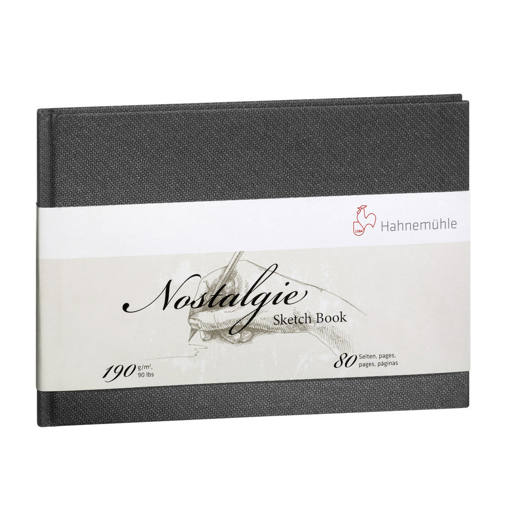 Hahnemuehle Nostalgie Hard Cover Sketch Book 5.8 inch x 8.2 inch (A5) Landscape - merriartist.com