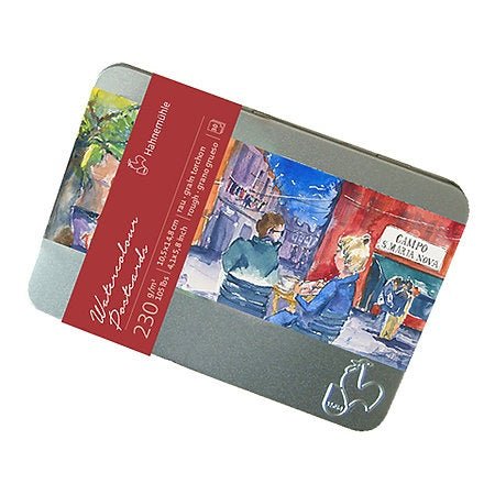 Hahnemuehle Watercolor Postcard Tin 4.1 inch x 5.8 inch Cold-Pressed - merriartist.com