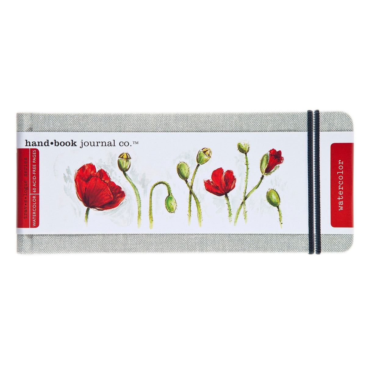 Hand Book Watercolor Journal, 3.5x8.25 inch - 200 gsm. (90 lb.) 30 Sheets - Hard-Bound - merriartist.com