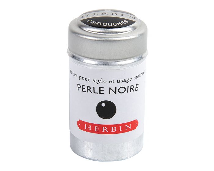 Herbin Fountain Pen Ink cartridges - Perle Noire - 6 cartridges - merriartist.com