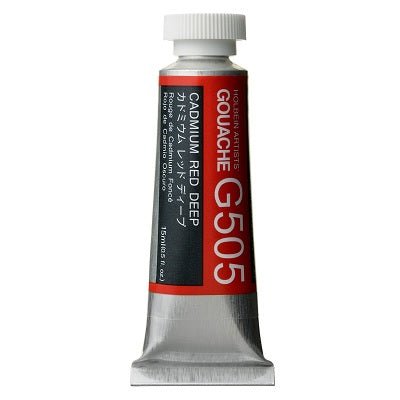 Holbein Artists Gouache 15 ml - 505 Cadmium Red Deep - merriartist.com