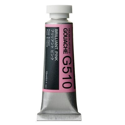 Holbein Artists Gouache 15 ml - 510 Brilliant Pink - merriartist.com