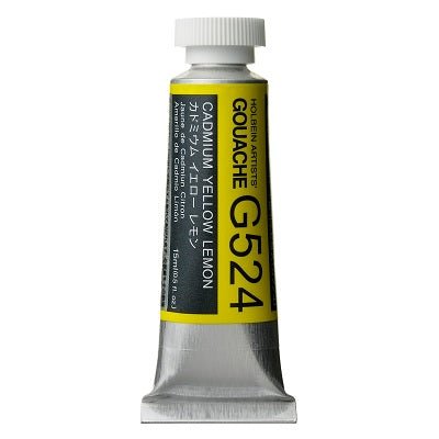 Holbein Artists Gouache 15 ml - 524 Cadmium Yellow Lemon - merriartist.com