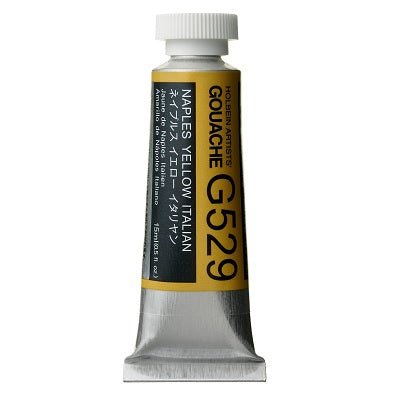 Holbein Artists Gouache 15 ml - 529 Naples Yellow Italian - merriartist.com