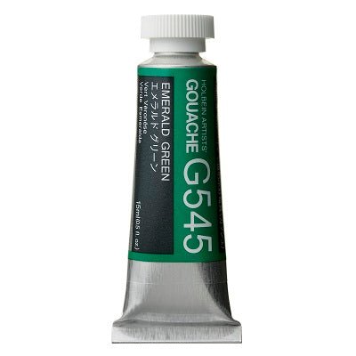 Holbein Artists Gouache 15 ml - 545 Emerald Green - merriartist.com