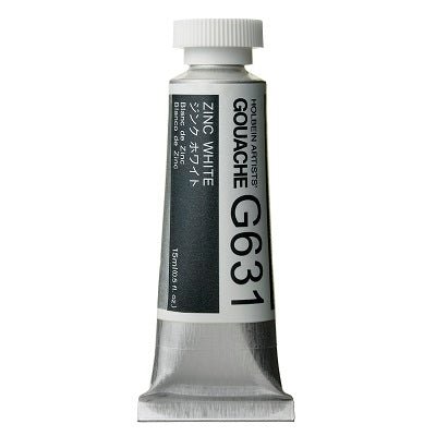 Holbein Artists Gouache 15 ml - 631 Zinc White - merriartist.com