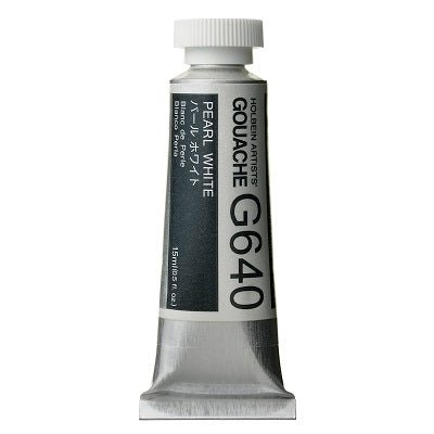 Holbein Artists Gouache 15 ml - 640 Pearl White - merriartist.com