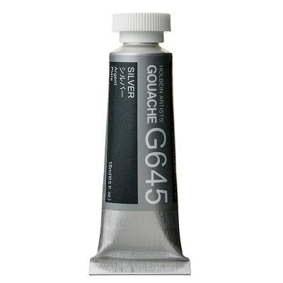 Holbein Artists Gouache 15 ml - 645 Silver - merriartist.com