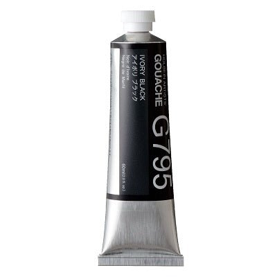 Holbein Artists Gouache 60 ml - 795 Ivory Black - merriartist.com