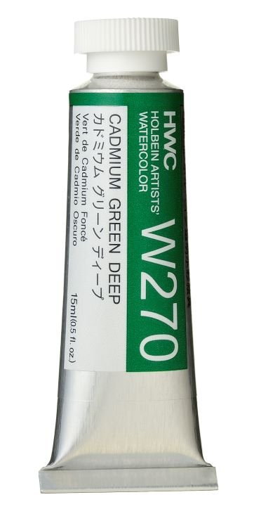 Holbein Artists Watercolor 15 ml - Cadmium Green Deep - merriartist.com