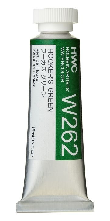 Holbein Artists Watercolor 15 ml - Hooker's Green - merriartist.com