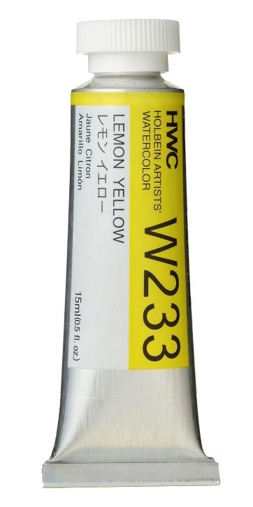 Holbein Artists Watercolor 15 ml - Lemon Yellow - merriartist.com