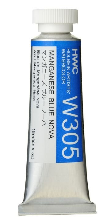 Holbein Artists Watercolor 15 ml - Manganese Blue Nova - merriartist.com