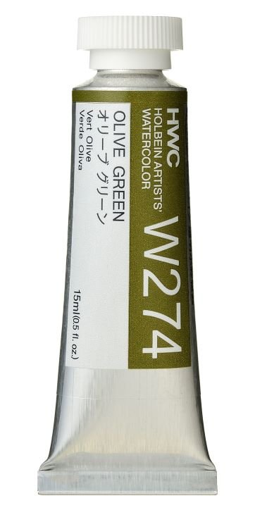 Holbein Artists Watercolor 15 ml - Olive Green - merriartist.com