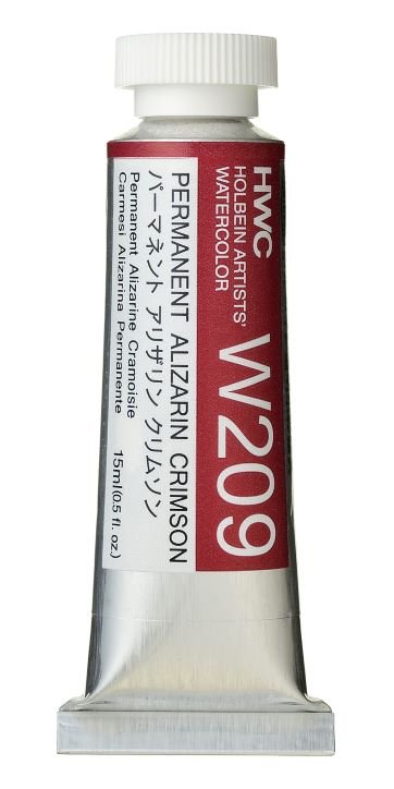 Holbein Artists Watercolor 15 ml - Permanent Alizarin Crimson - merriartist.com