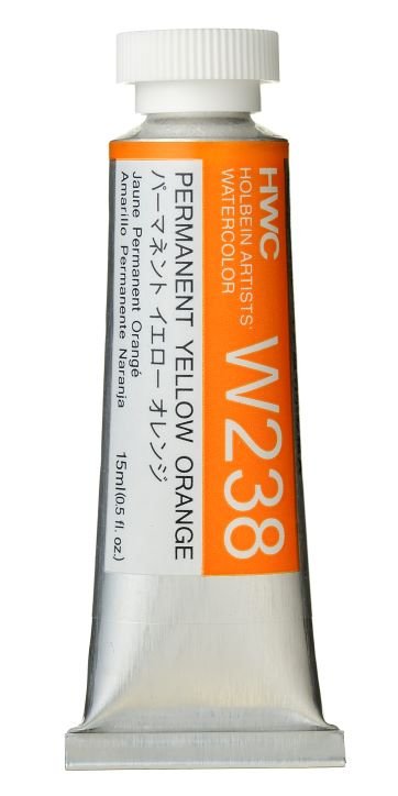 Holbein Artists Watercolor 15 ml - Permanent Yellow Orange - merriartist.com