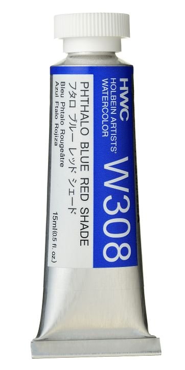 Holbein Artists' Watercolor - Phthalo Blue Red Shade 15 ml