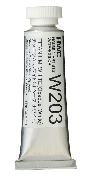 Holbein Artists Watercolor 15 ml - Titanium White - merriartist.com